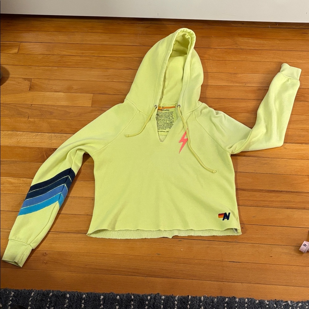Aviator Nation Cropped Hoodie size Small
